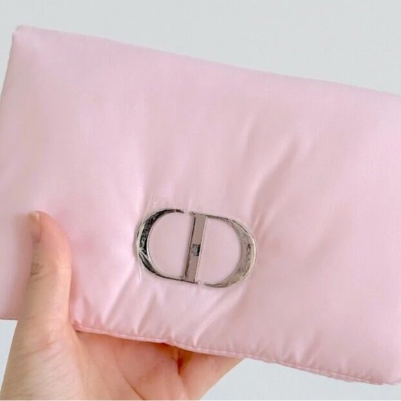 Dior Soft Pink Pouch with Silver Accent - Picture 2 of 4